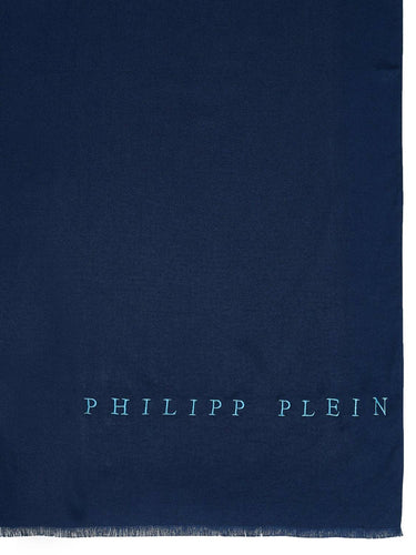 Philipp Plein Schal Halstuch Stola mit gesticktem Logo